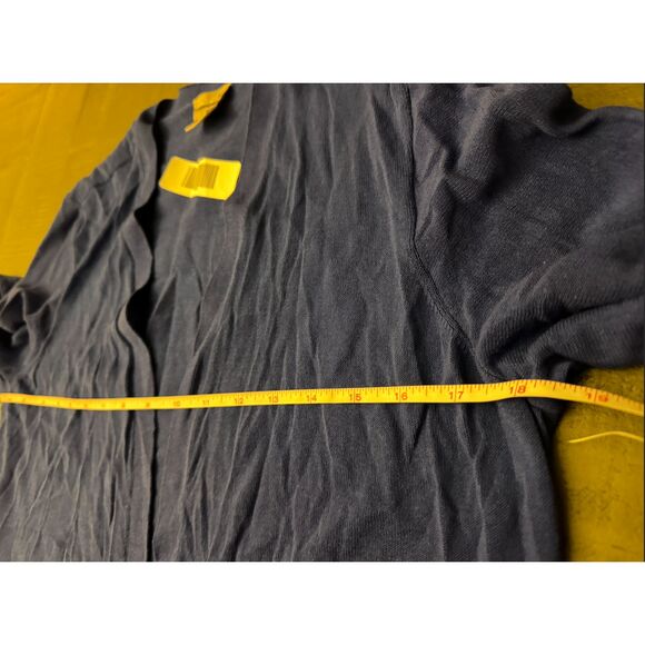 Chico's Royal Blue Cardigan Tie Gathered Sleeves - Sz 1 (M/8) - Picture 6 of 10